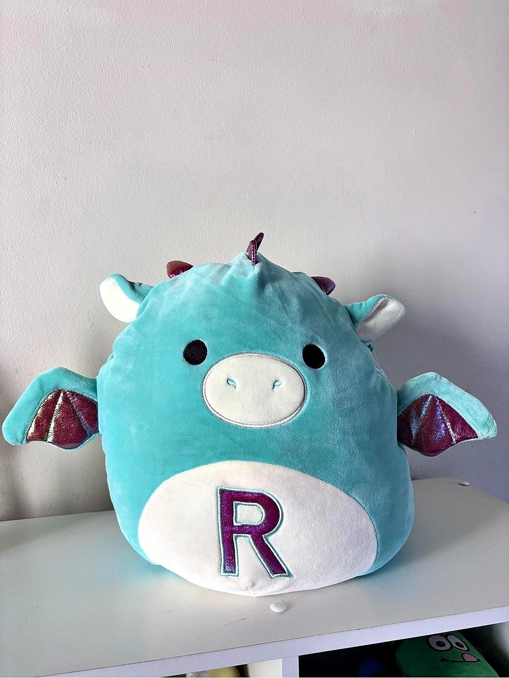 Squishmallows Miles the Dragon (Monogrammed Letter R Edition) Plush